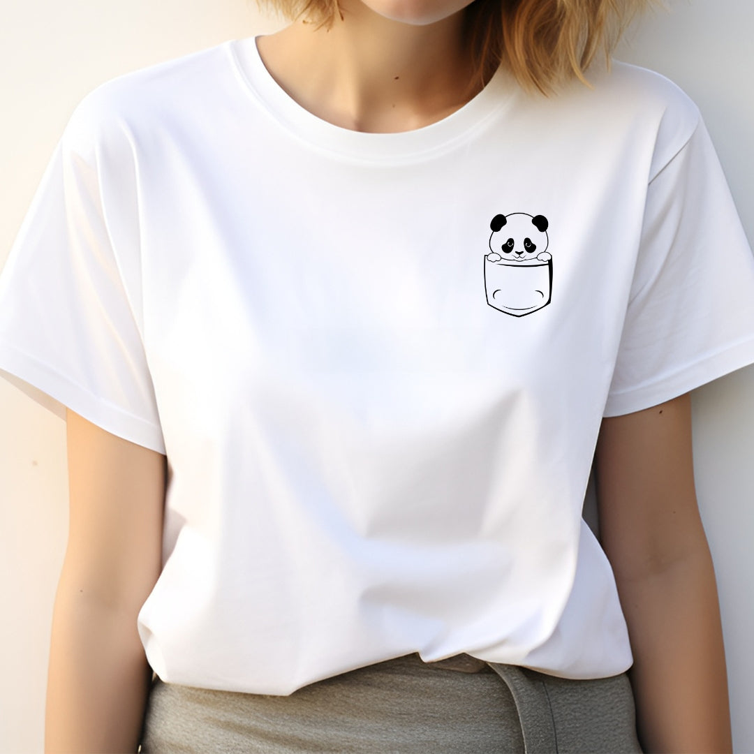 Pocket Panda T-Shirt - The Shophaul Designs