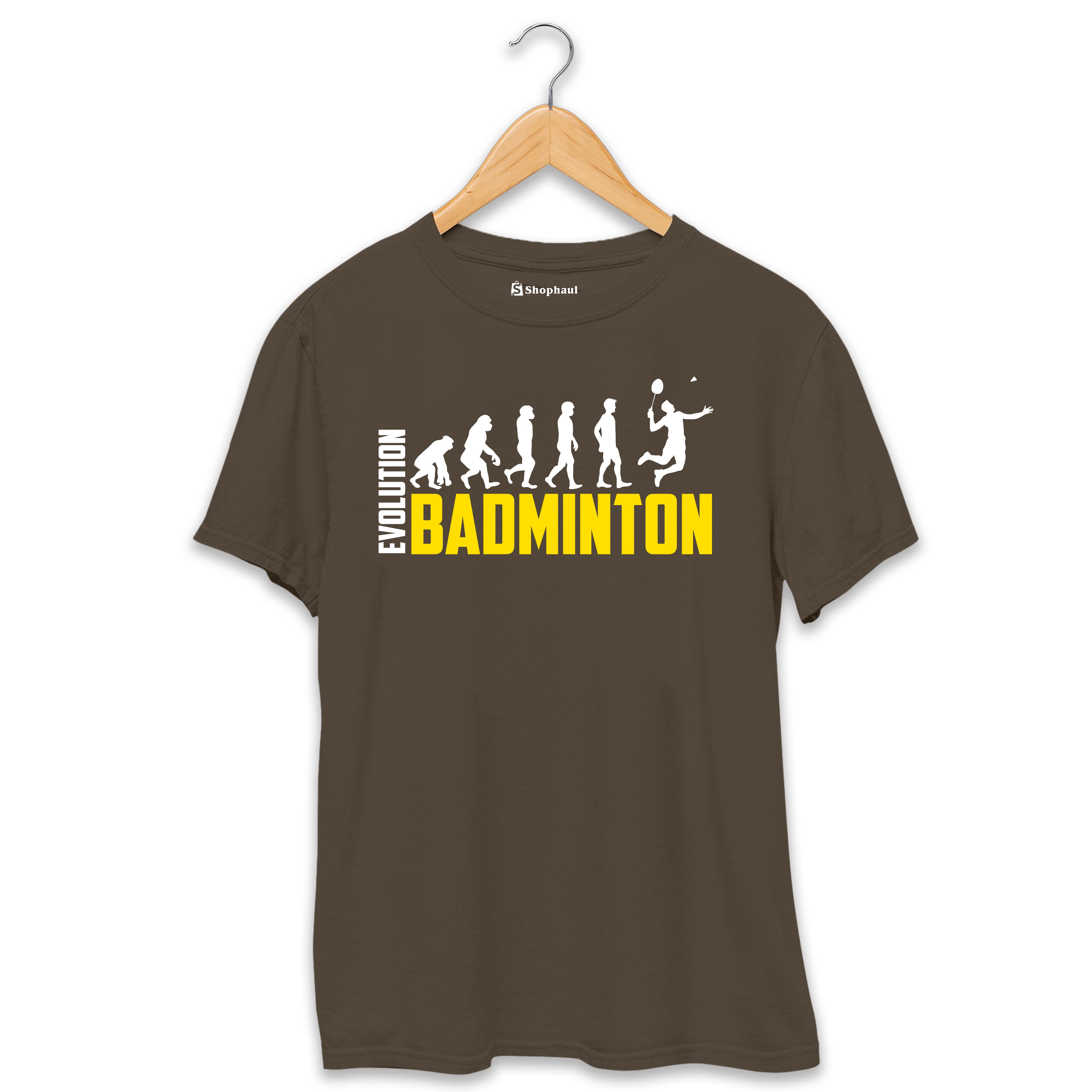 Badminton Evolution T-Shirt  Olive-Green-XXL