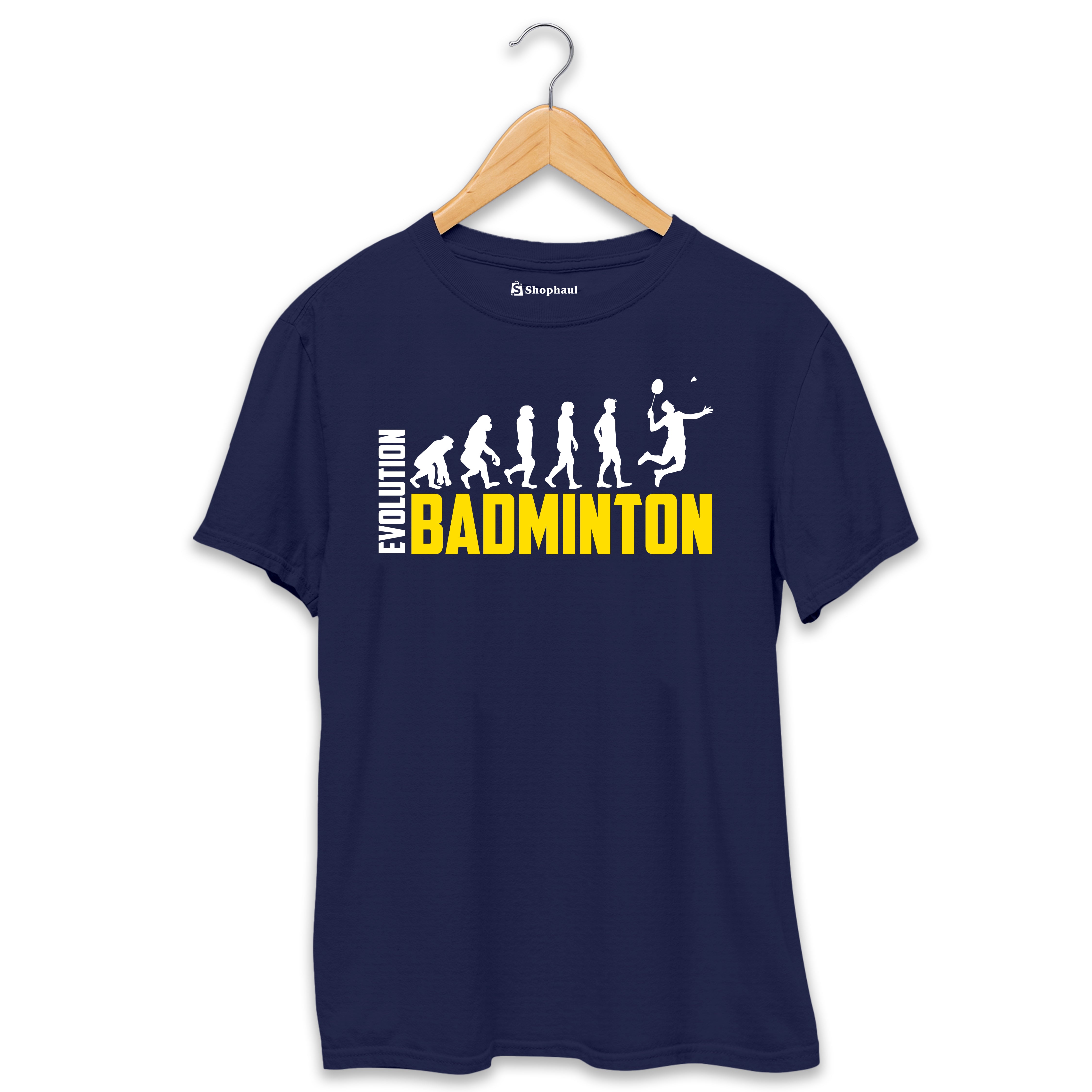 Badminton Evolution T-Shirt  Navy-Blue-XXL