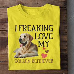 I Love GoldenRetriver Dog T-Shirt