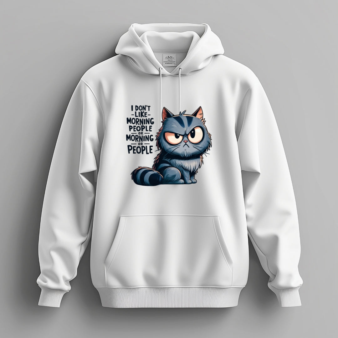 I don't like morning people cat Hoodie