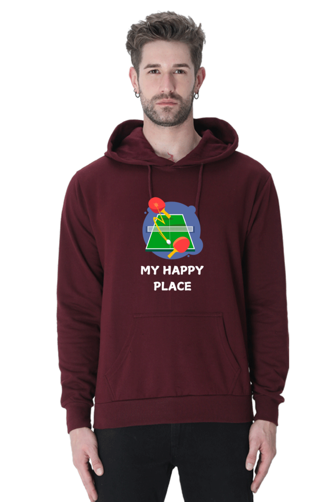 Table Tennis Happy Place Hoodie - Unisex