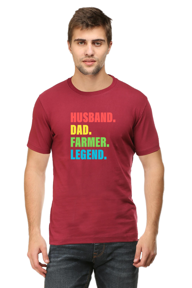 Husband Dad Farmer T-Shirt