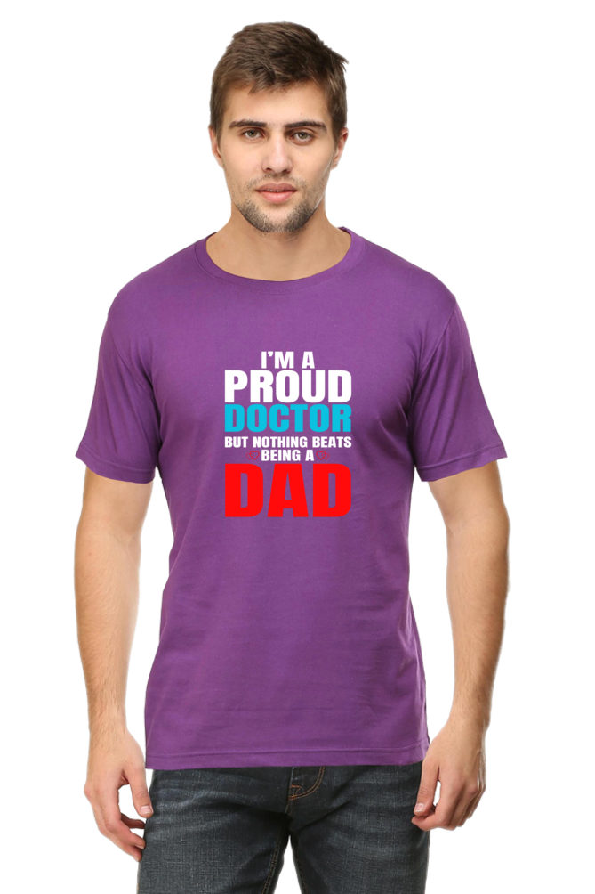 I'M a Doctor Dad T-Shirt  Purple-XXL