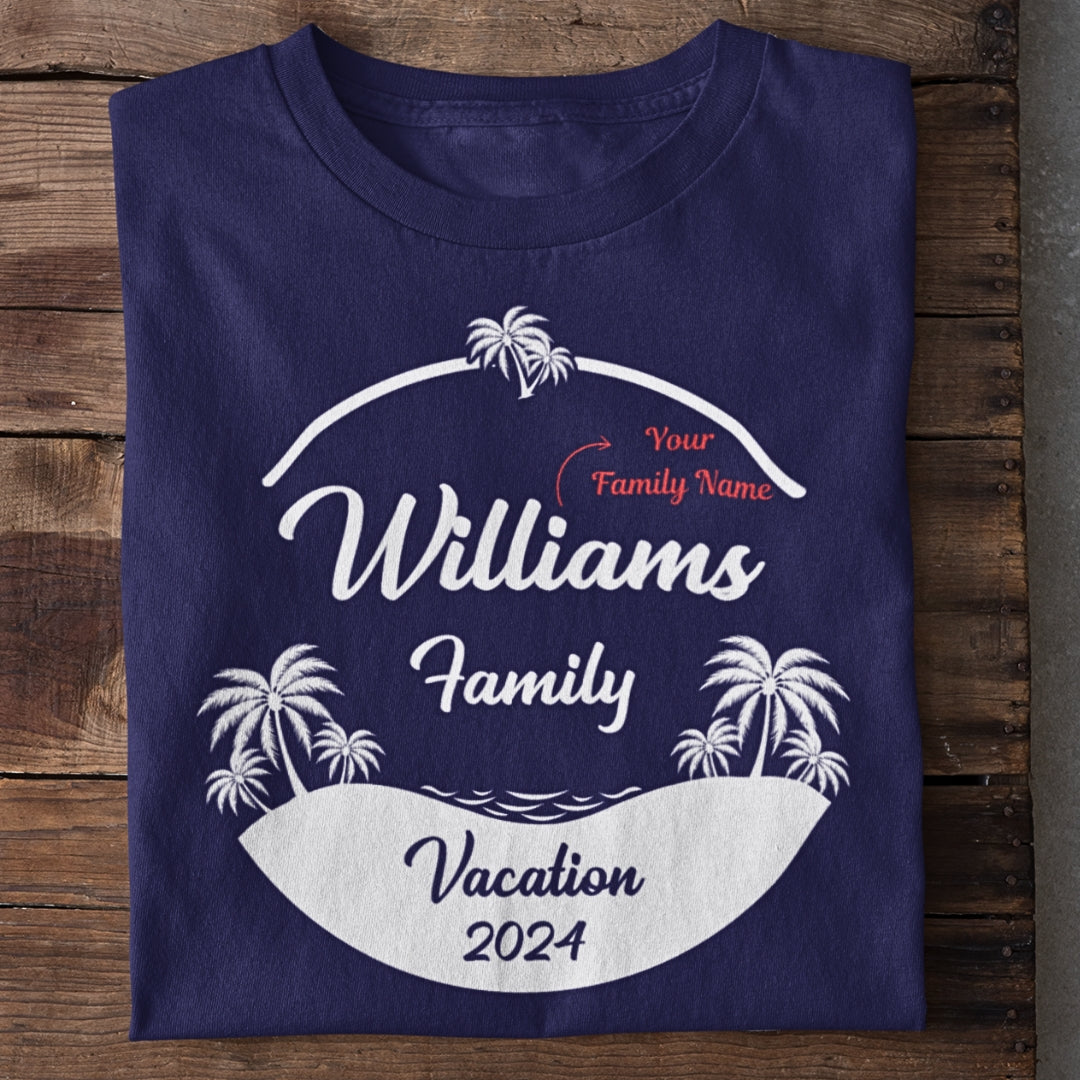 Personalized Family Vacation T-Shirt