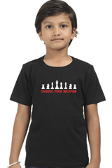 Kids Choose your Weapon T-Shirt  Black-13Yrs