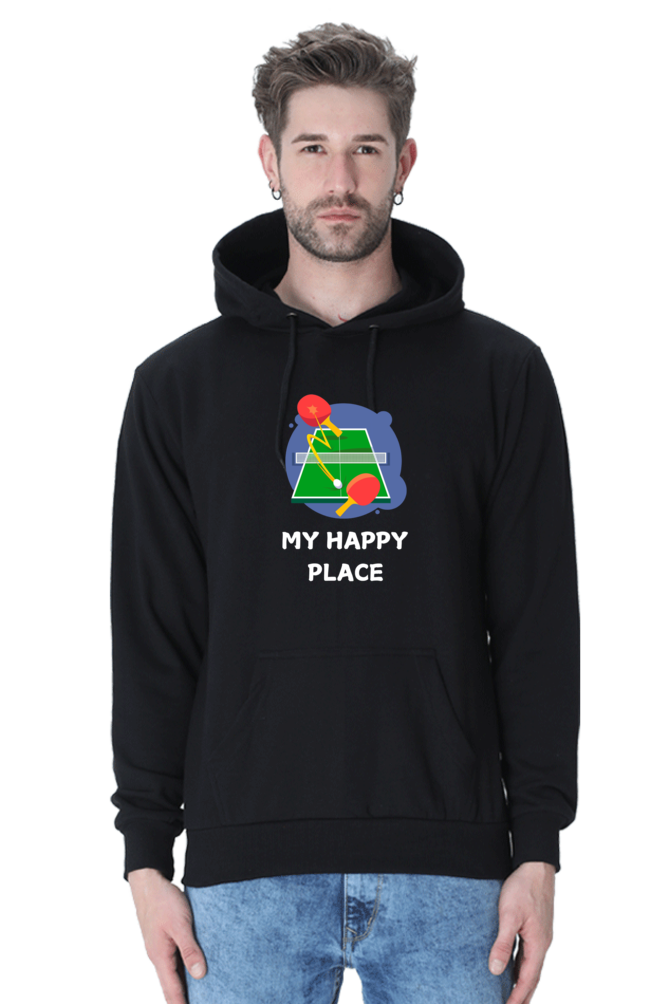 Table Tennis Happy Place Hoodie - Unisex