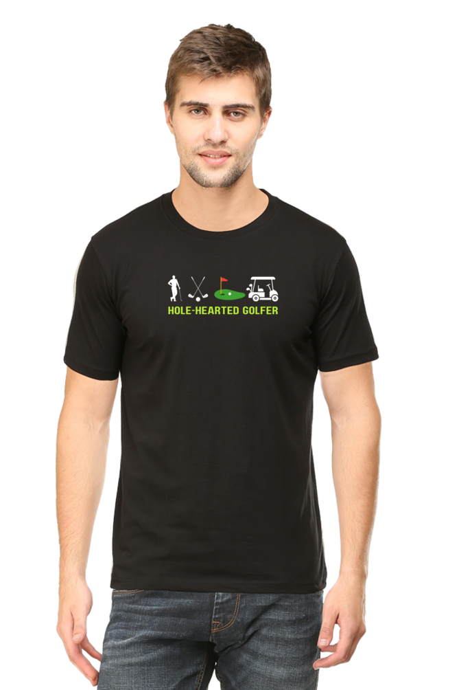 Hole Hearted Golfer T-Shirt  Black-XXL