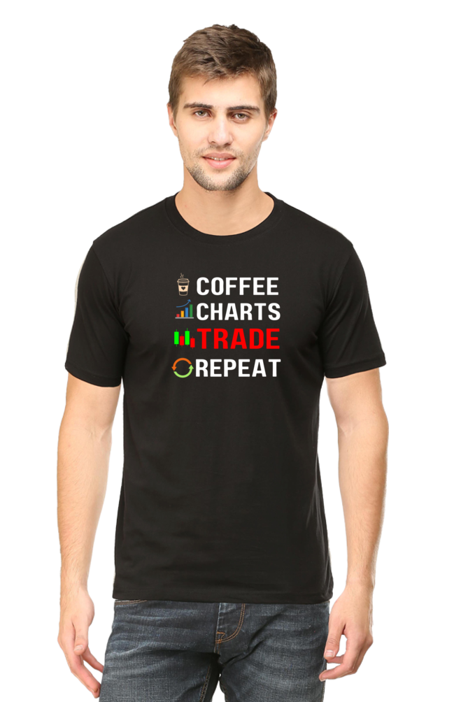 Coffee Trade Repeat Stock Market T-Shirt - The Shophaul Designs