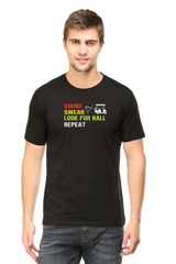 Swing Swear Golf Repeat T-Shirt  Black-XXL