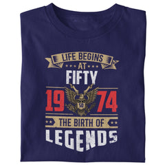 Legends Life Begins at 50 Birthday T-Shirt