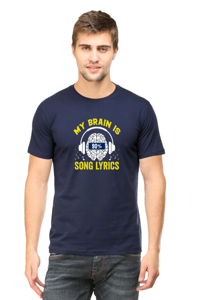 My Brain is 90% Song Lyrics Music T-Shirt - The Shophaul Designs