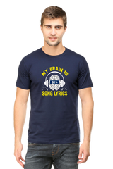 My Brain is 90% Song Lyrics Music T-Shirt - The Shophaul Designs