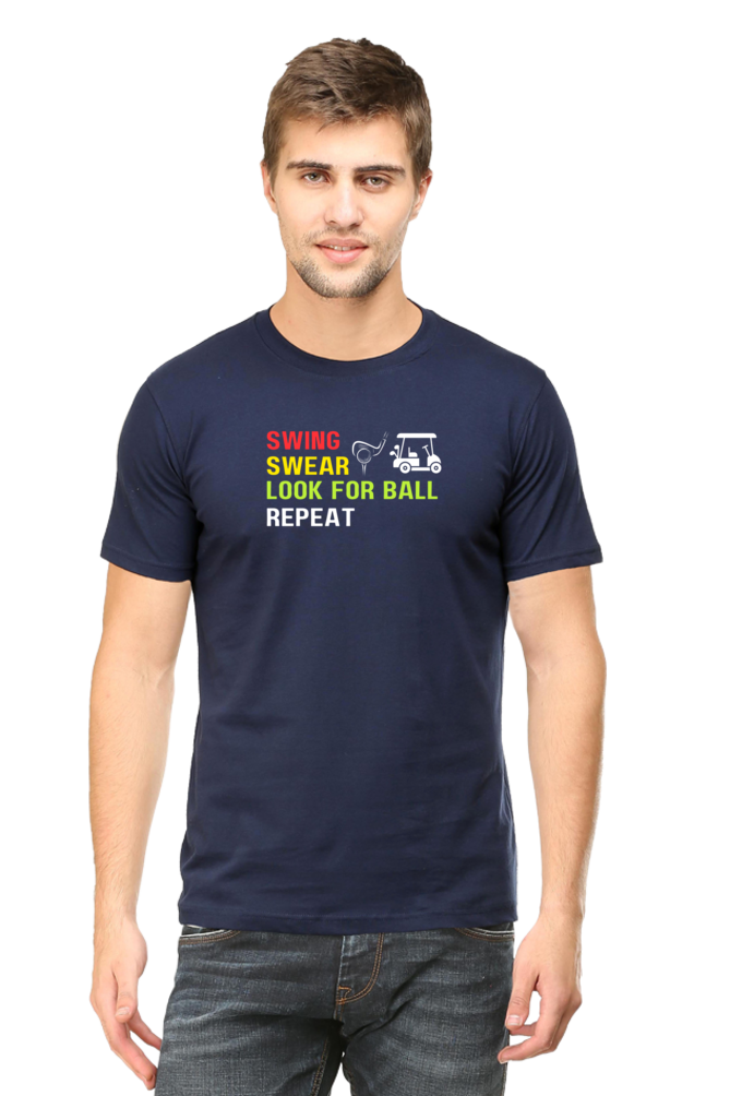 Swing Swear Golf Repeat T-Shirt - The Shophaul Designs