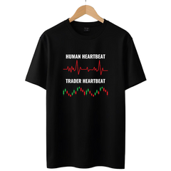 Human Vs Trader Heartbeat Stock Market T-Shirt - The Shophaul Designs