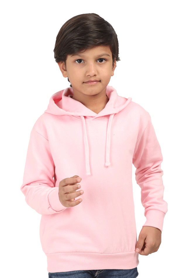 Kids Hooded Sweatshirt - Baby Pink 