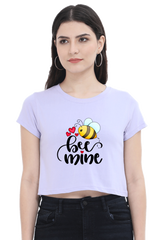 Bee Mine Crop Top  Lavender-XXL