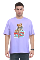 One Day at a Time Oversized T-Shirt  Lavender-XXL