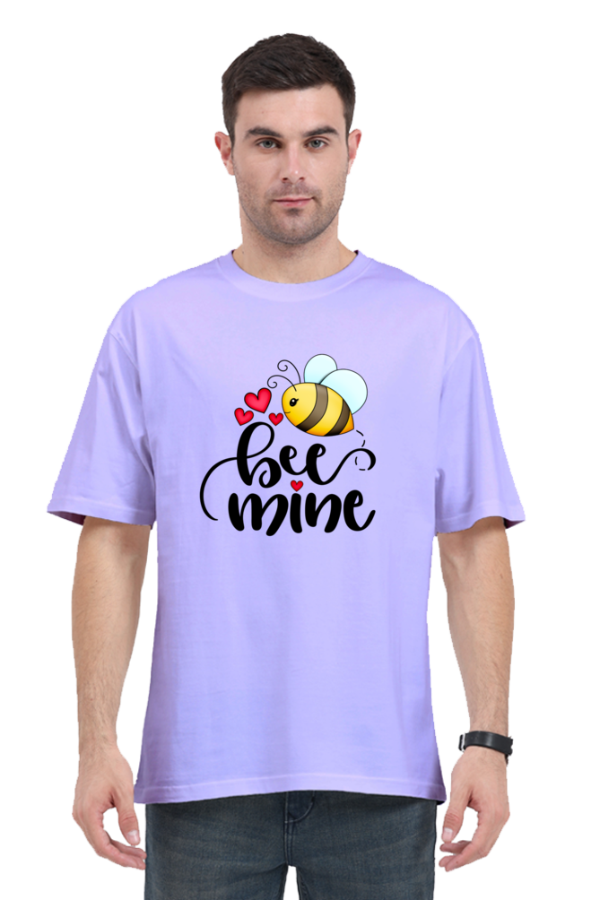 Bee Mine Oversized T-Shirt  Lavender-XXL