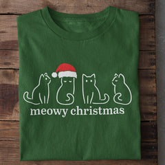 Meowy Christmas T-Shirt