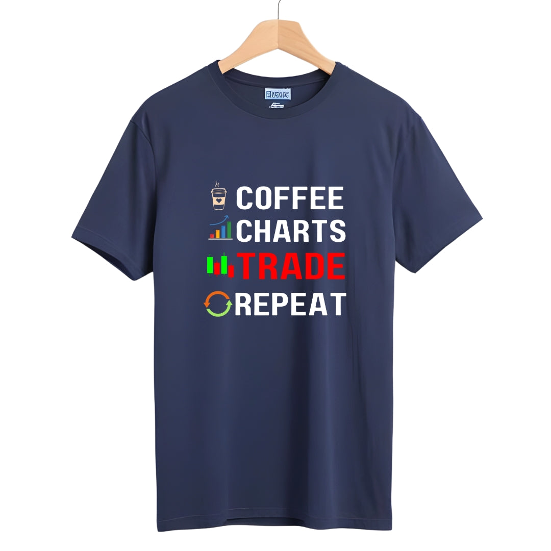 Coffee Trade Repeat Stock Market T-Shirt - The Shophaul Designs