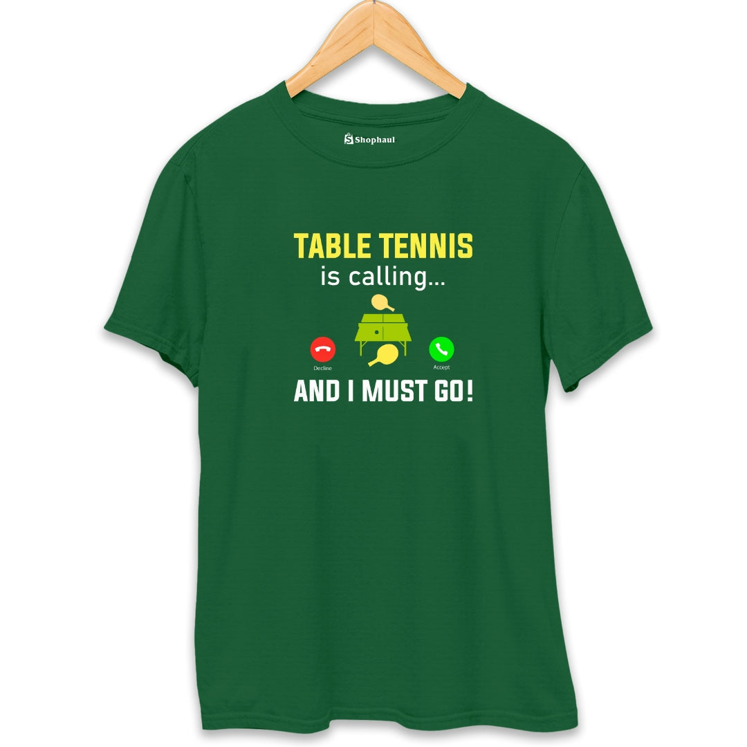 Table Tennis is Calling T-Shirt - The Shophaul Designs