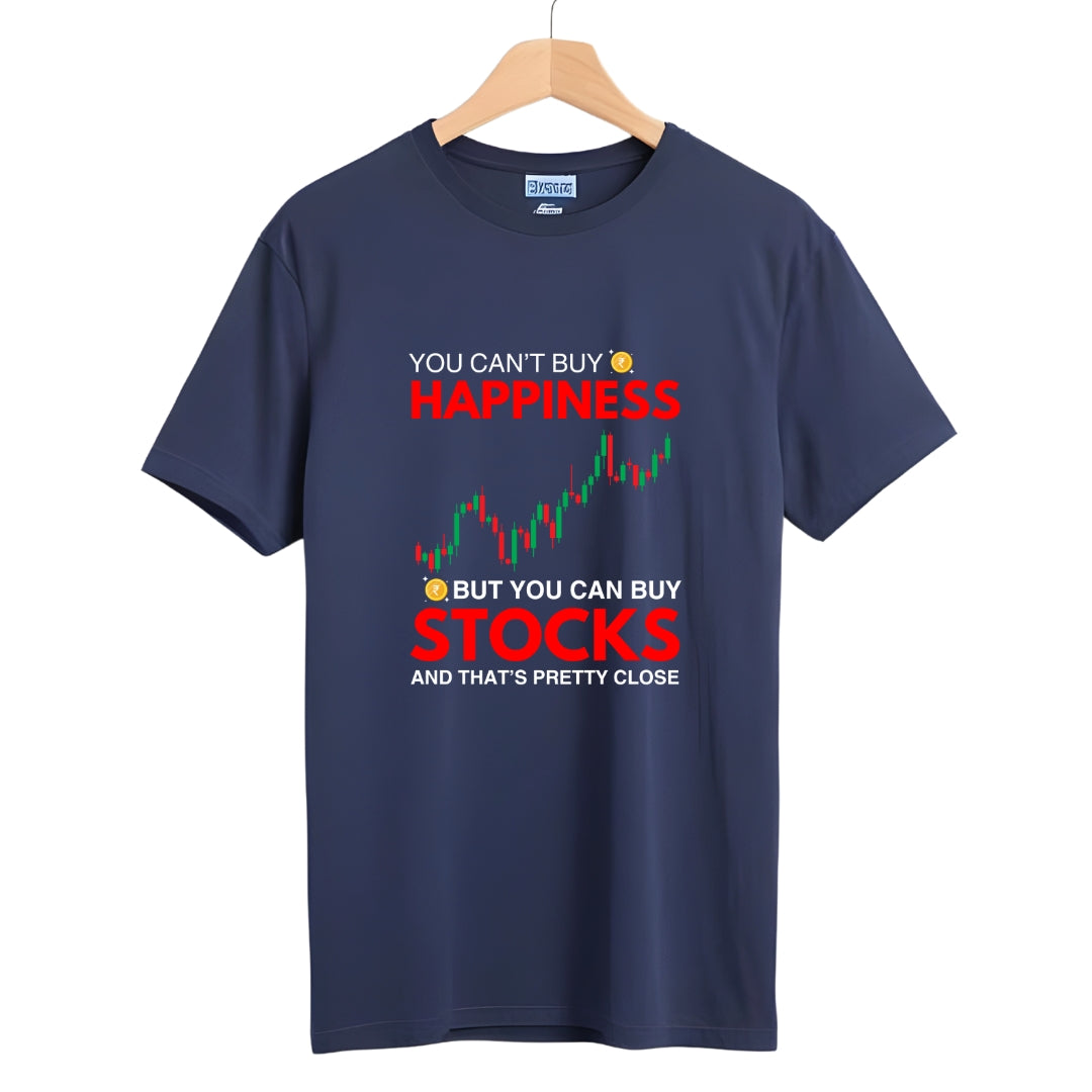 You Can't Buy Happiness Stock Market T-Shirt - The Shophaul Designs