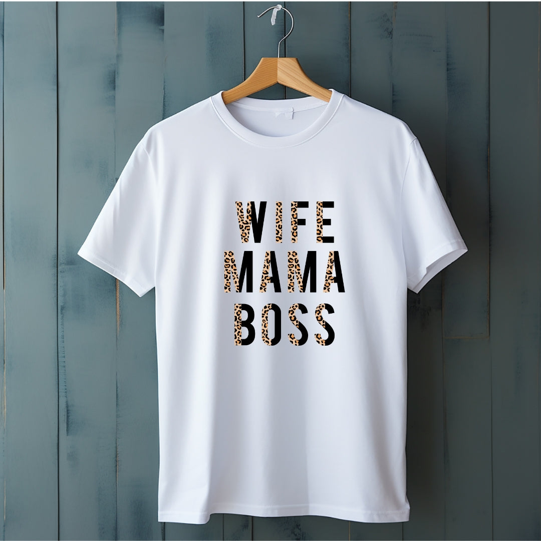 Wife Mom Boss T-Shirt - The Shophaul Designs