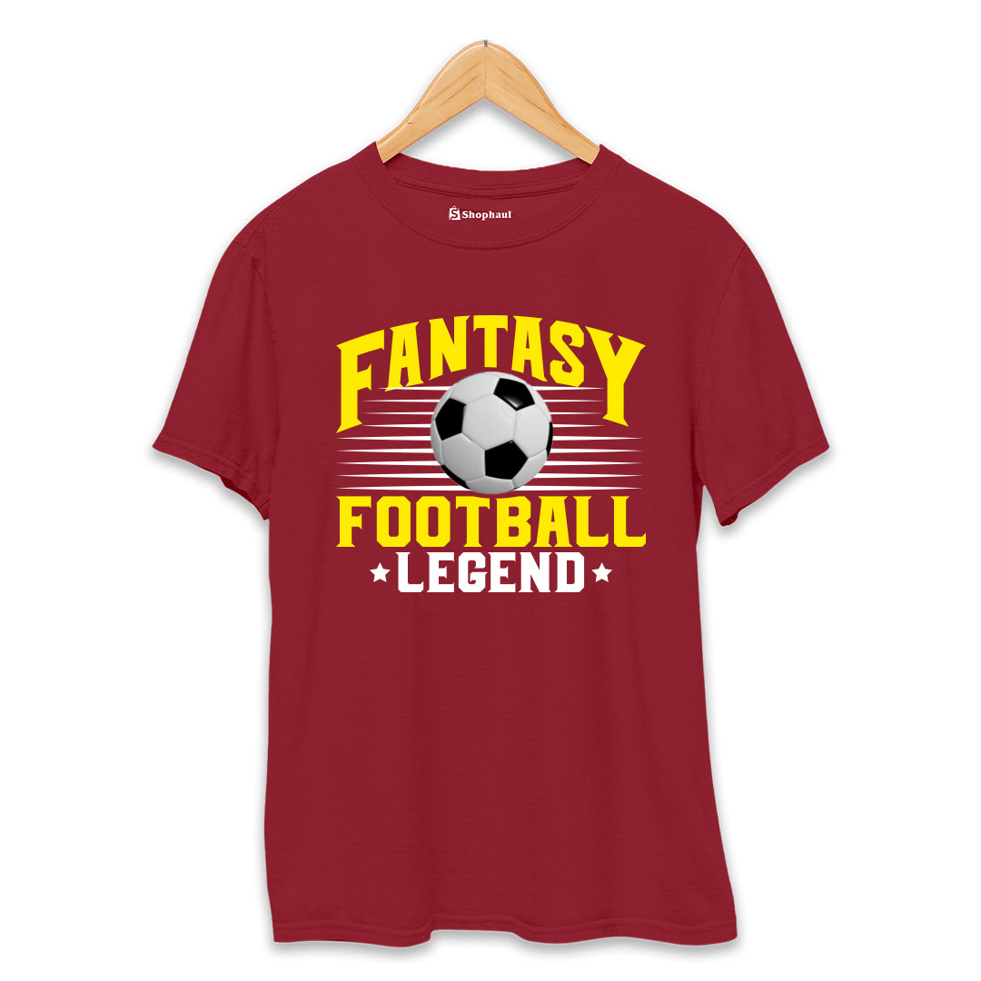 Fantasy Football T-Shirt  Maroon-XXL