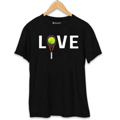 Love Tennis T-Shirt  Black-XXL