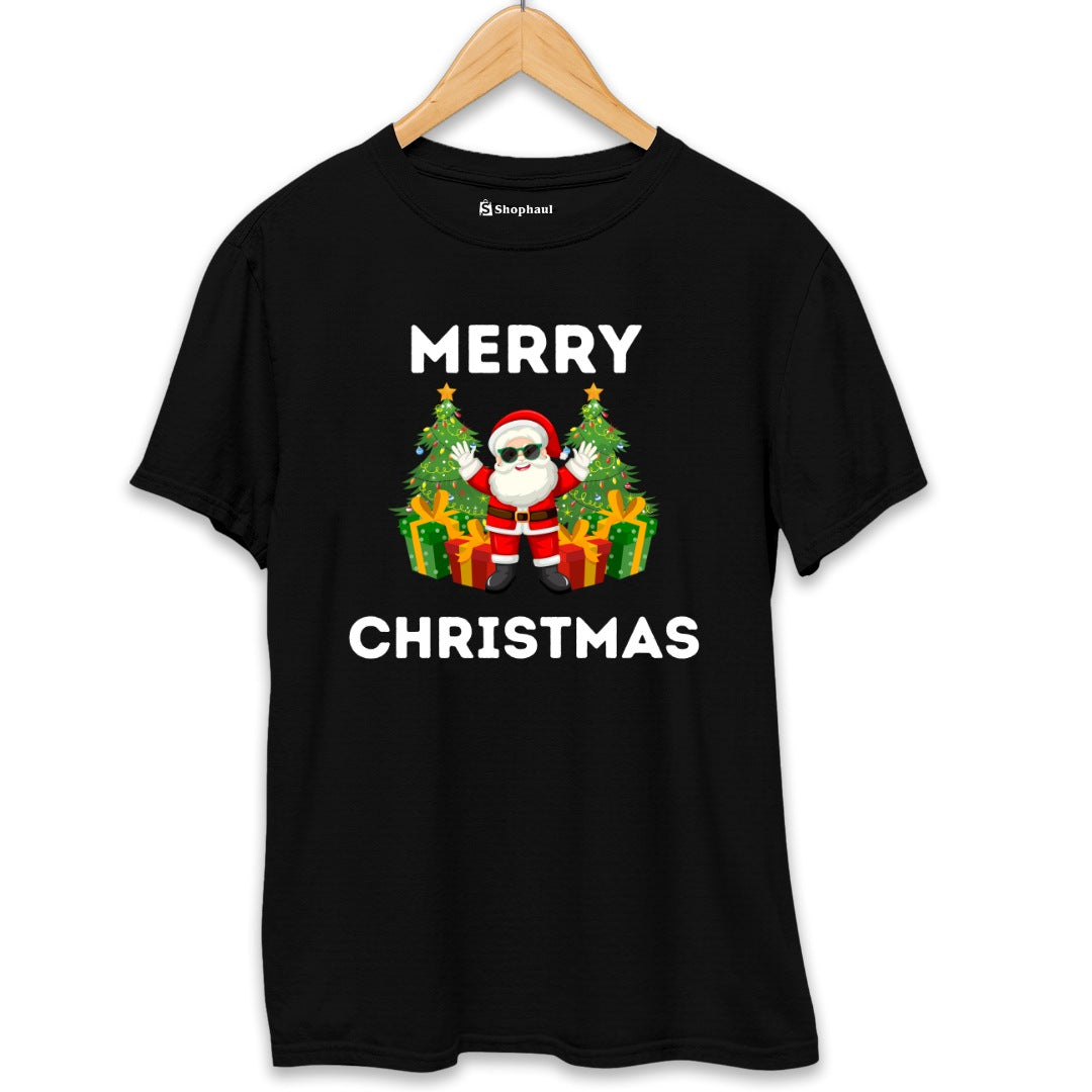 Merry Christmas T-Shirt  Black-XXL