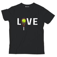 Kids Love Tennis T-Shirt  Black-13Yrs