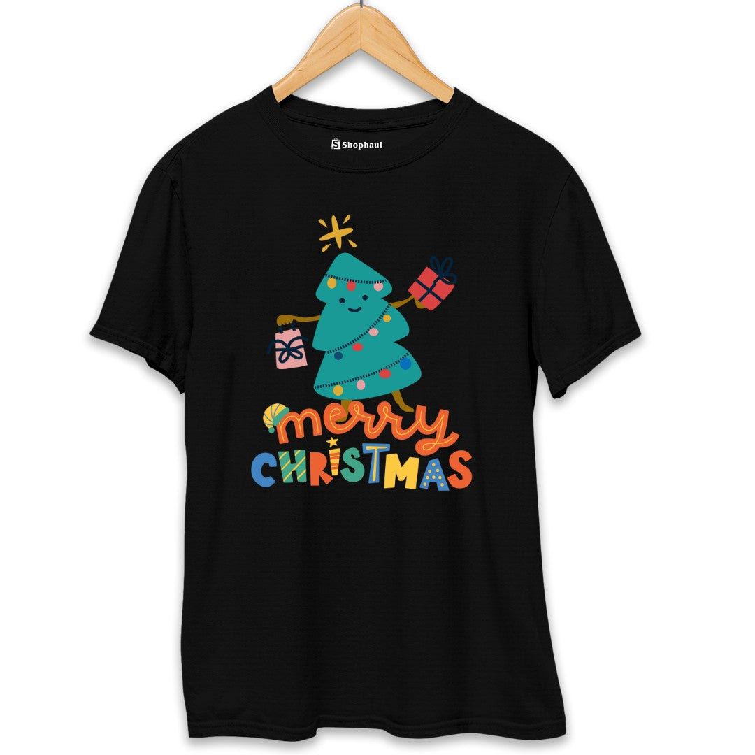 Merry Christmas T-Shirt  Black-XXL