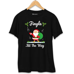 Jingle All The Way Christmas T-Shirt  Black-XXL