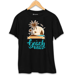 Beach Vibles T-Shirt  Black-XXL