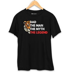 The Man The Myth The Legend Tiger T-Shirt  Black-XXL