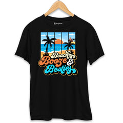 Beaches Besties T-Shirt  Black-XXL