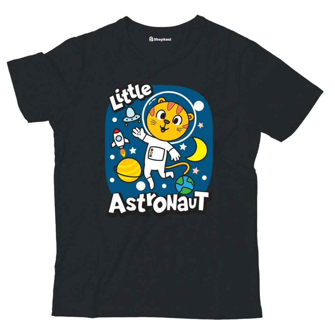 Kids Little Astronaut T-Shirt  Black-13Yrs