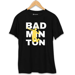 Badminton T-Shirt  Black-XXL