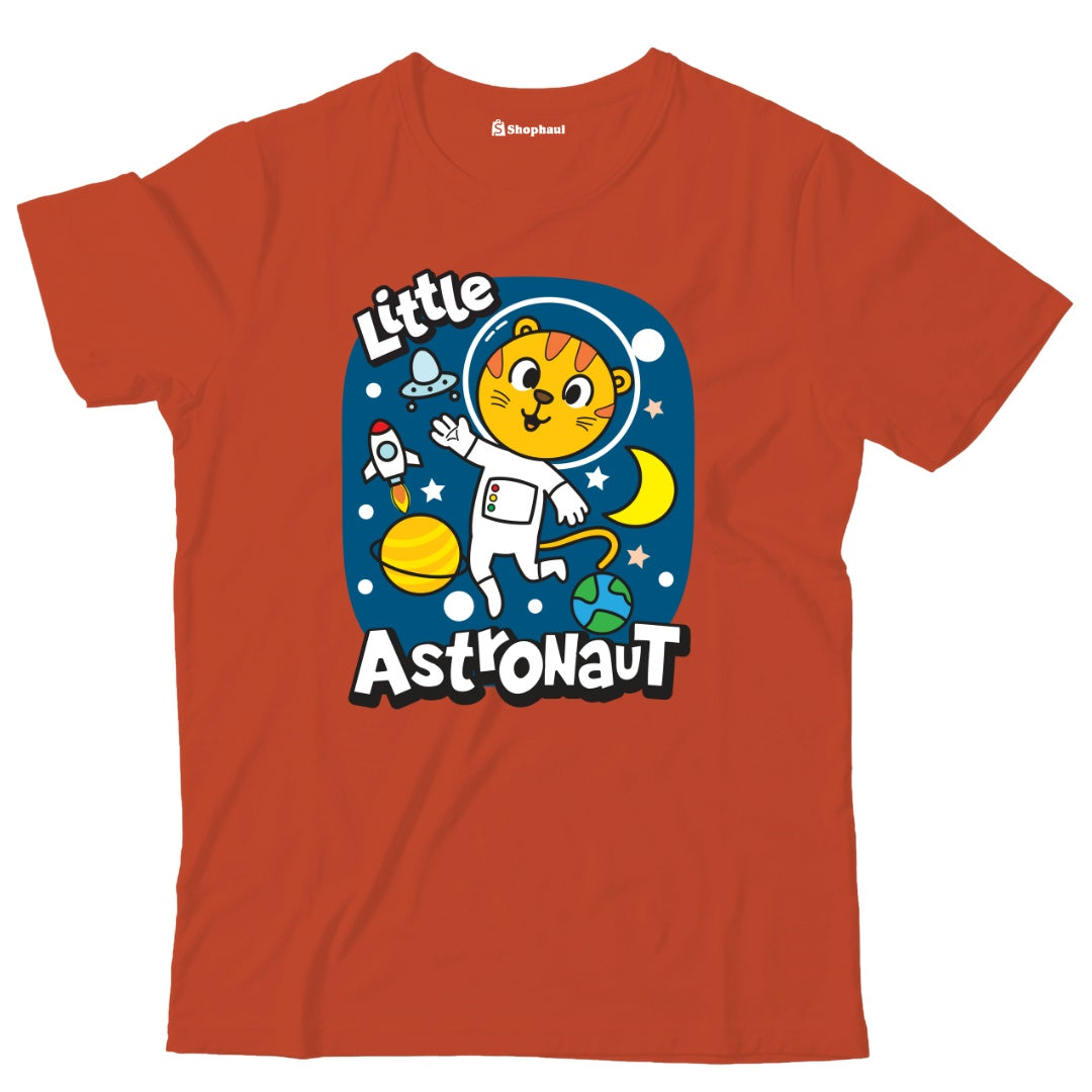 Kids Little Astronaut T-Shirt  Brick-Red-13Yrs