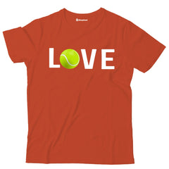 Kids Love Tennis T-Shirt  Brick-Red-13Yrs