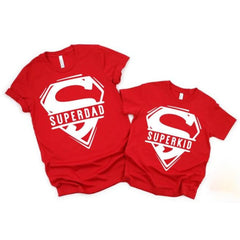 Super Dad Son T-Shirt  13Yrs-36-XXL-46