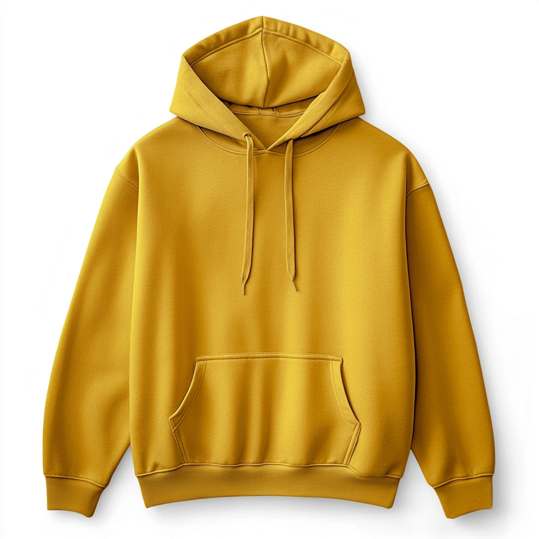 Unisex Plain Hoodie - Mustard Yellow - The Shophaul Designs