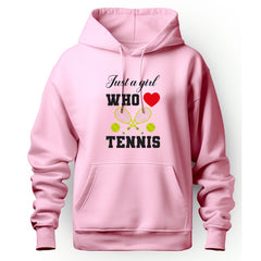 Unisex Just a Girl Who Love Tennis Hoodie - The Shophaul Designs