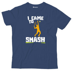 Kids I Came to Smash Tennis T-Shirt  Navy-Blue-13Yrs