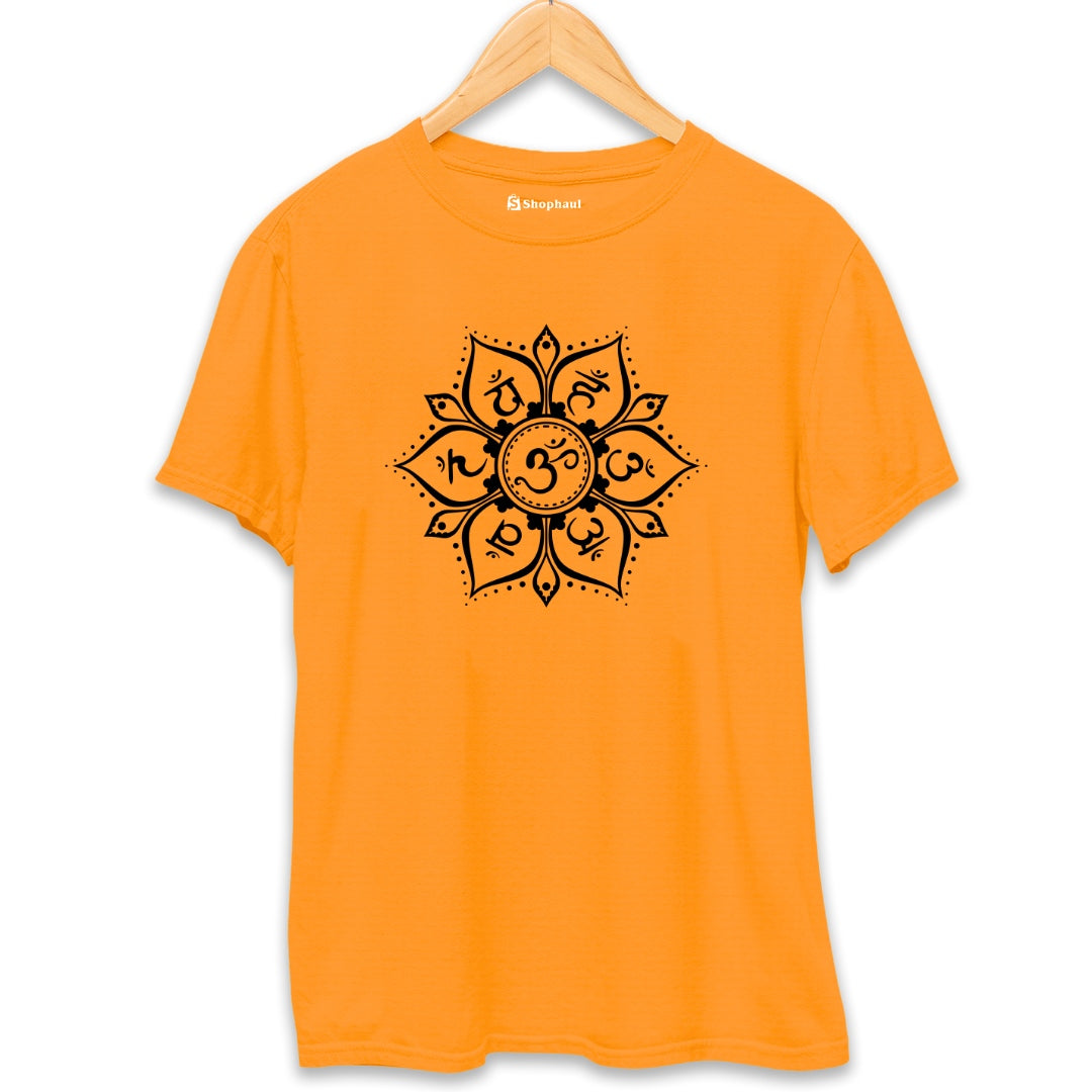 Seven Chakras Yoga T-Shirt  Orange-XXL