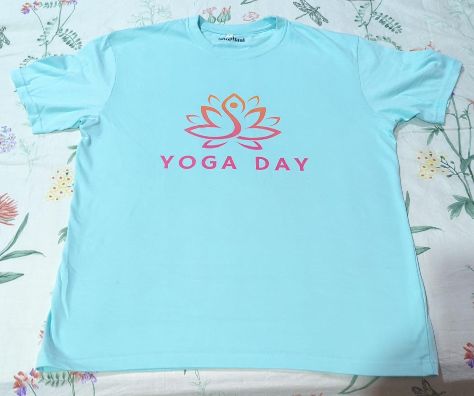 Yoga Day Lotus T-Shirt The Shophaul