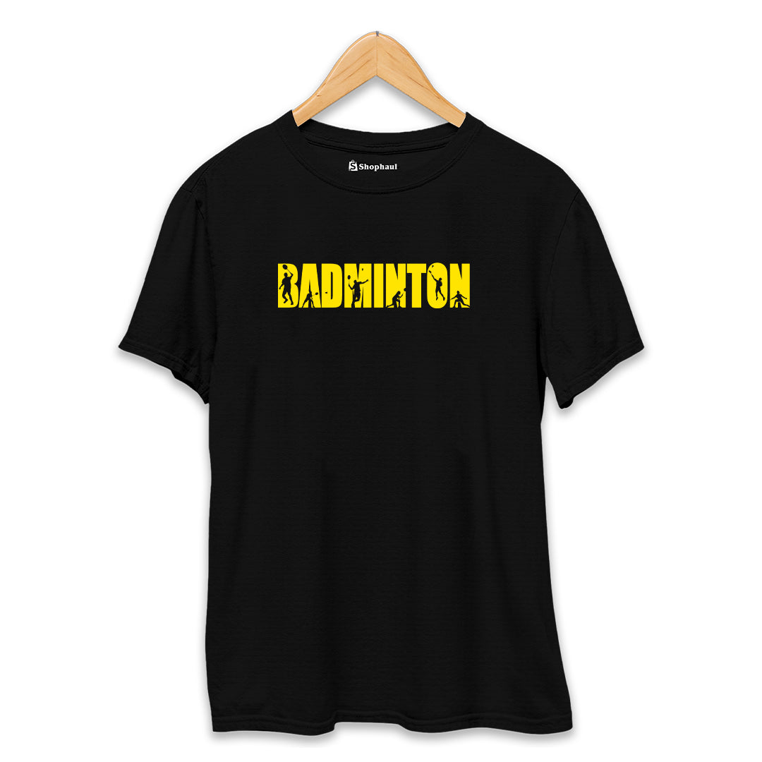 Badminton T-Shirt  Black-XXL