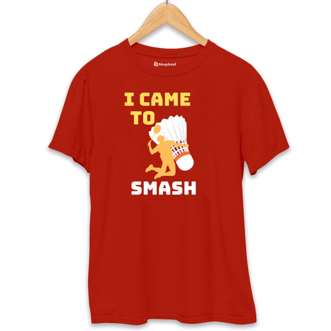 I came to Smash Badminton T-Shirt  Brick-Red-XXL