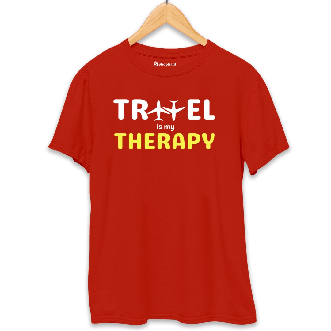 Travel Therapy T-Shirt  Brick-Red-XXL